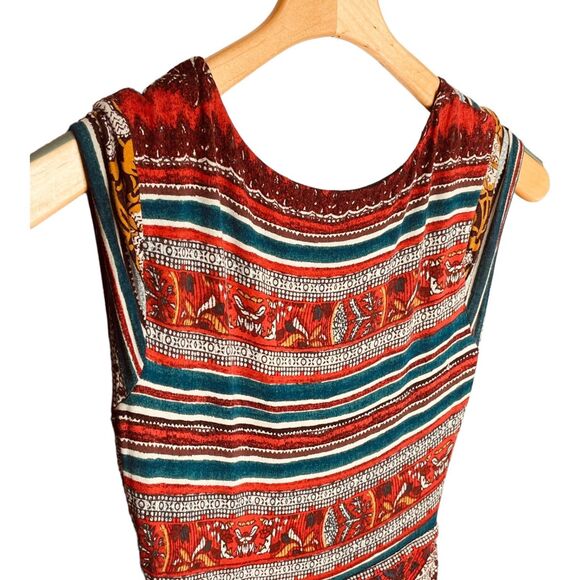 Maeve x Anthropologie | Tamera Boho Wrap Midi Dress Multicolor Size S | EUC - Picture 13 of 14